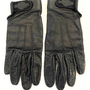 Harley-Davidson Black Leather Riding Gloves - Women's M